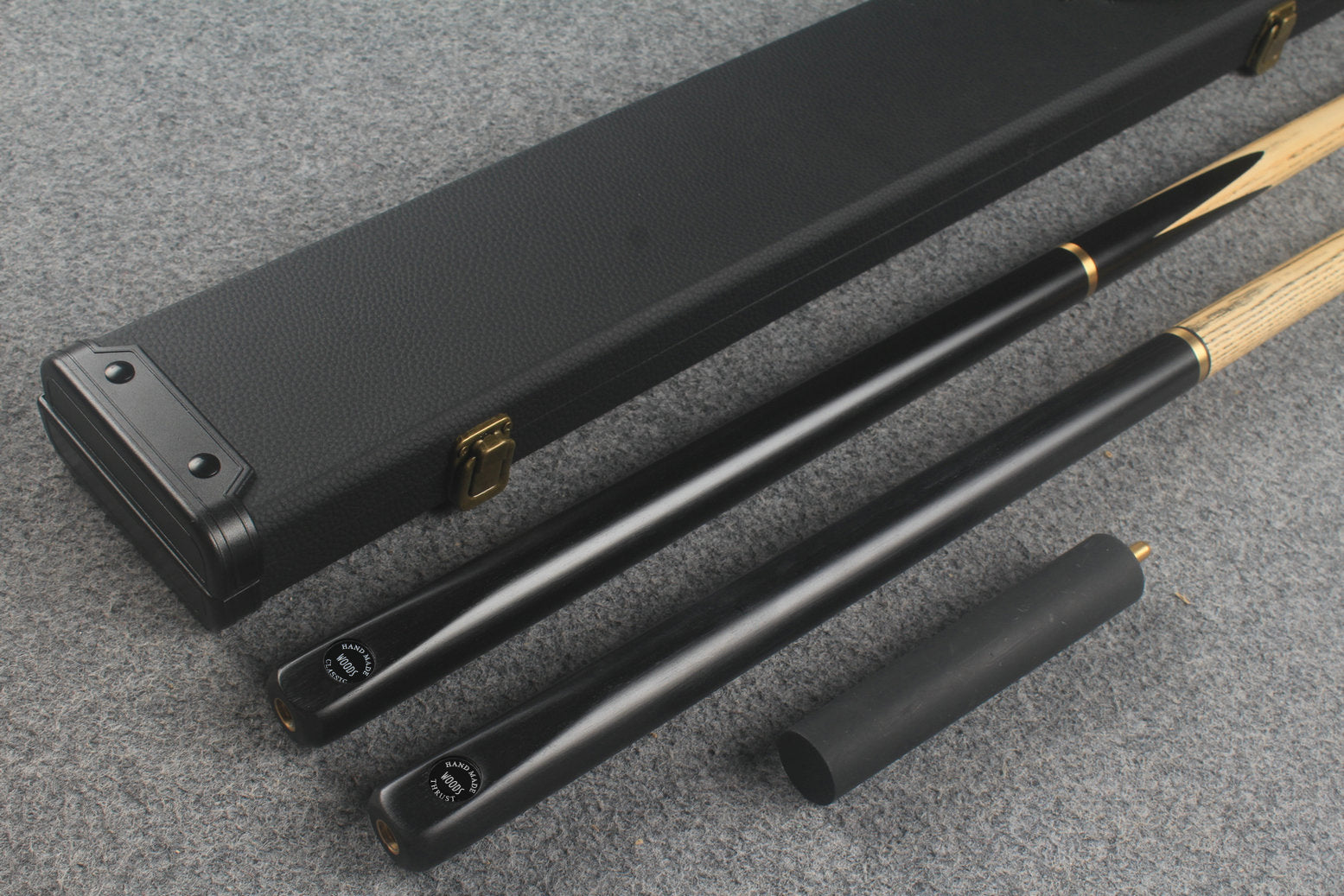 3/4 ASH english pool cue + break cue + case # 505