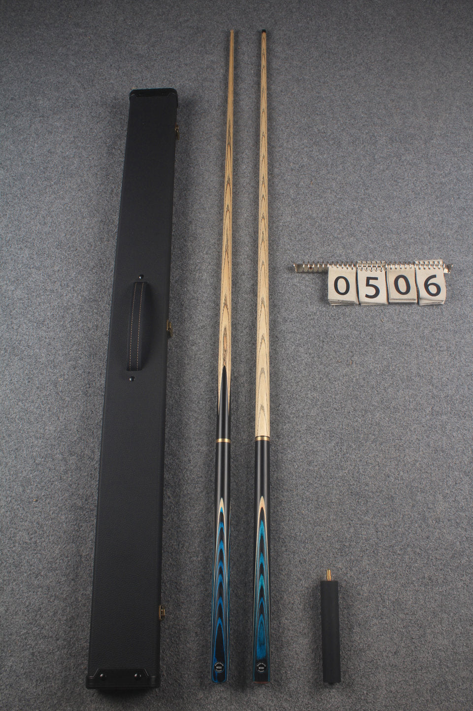 3/4 ASH english pool cue + break cue + case # 506