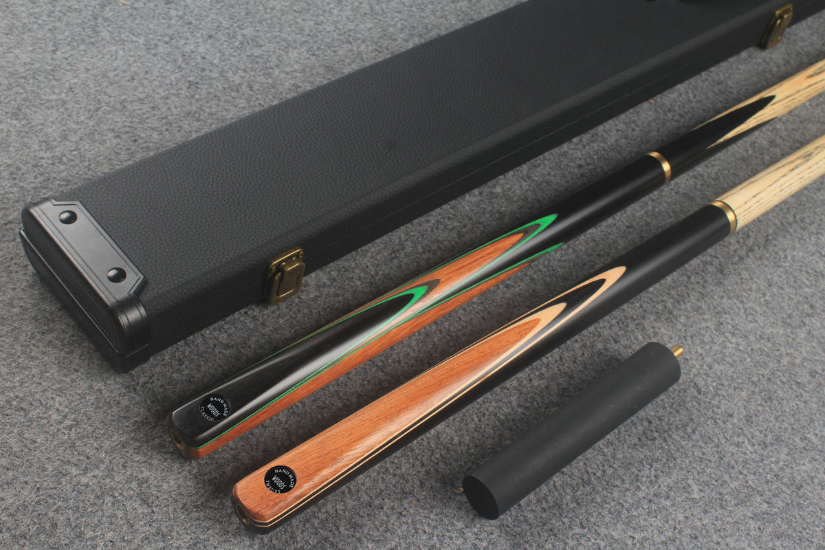 3/4 ASH english pool cue + break cue + case # 507