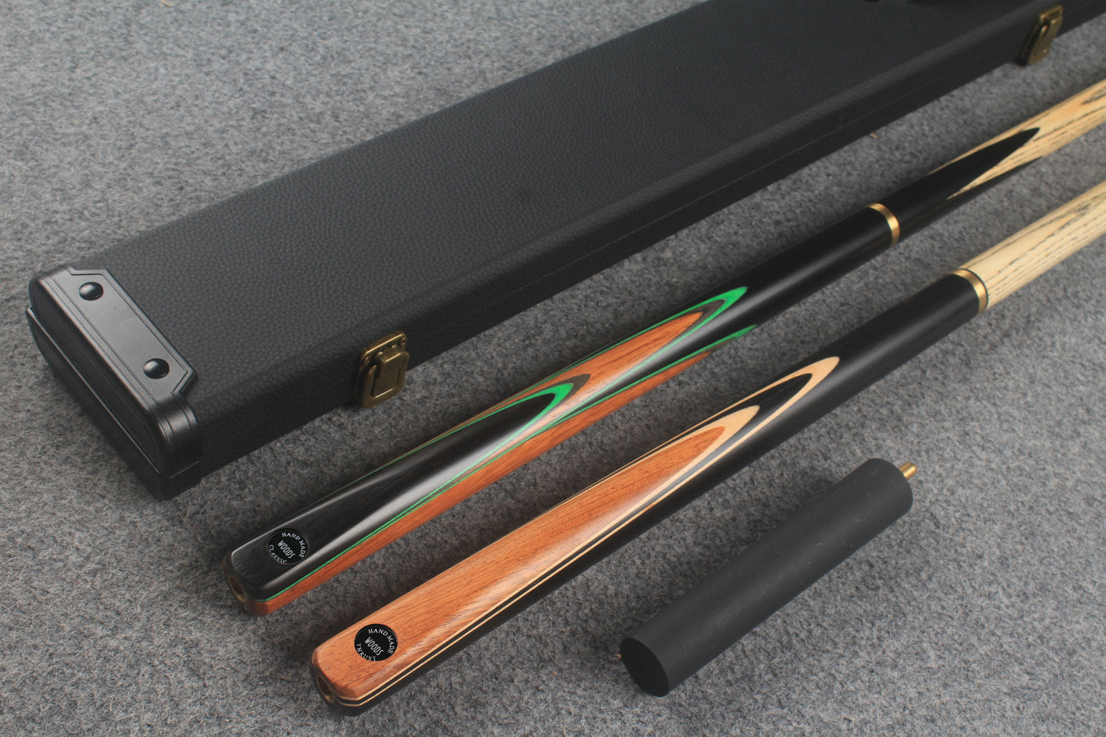 3/4 ASH english pool cue + break cue + case # 507