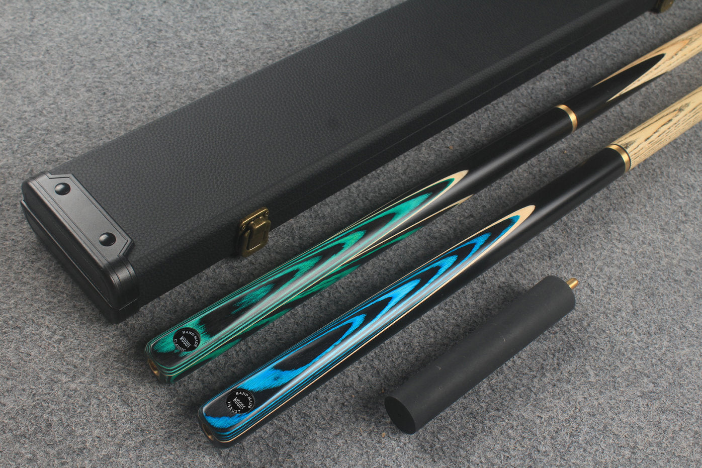 3/4 ASH english pool cue + break cue + case # 508