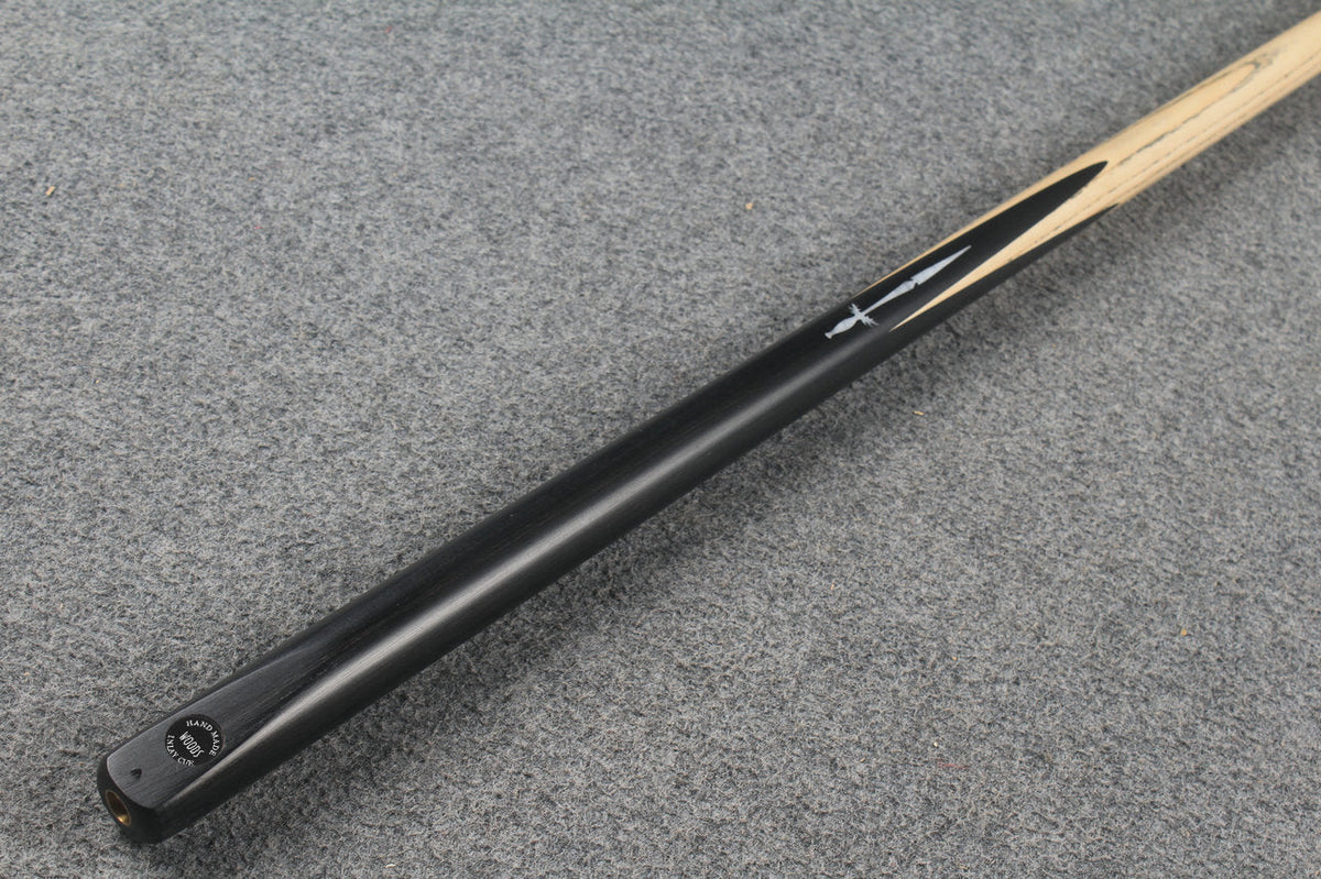 1 piece ash inlay english pool cue  #5083 WOODS CUES