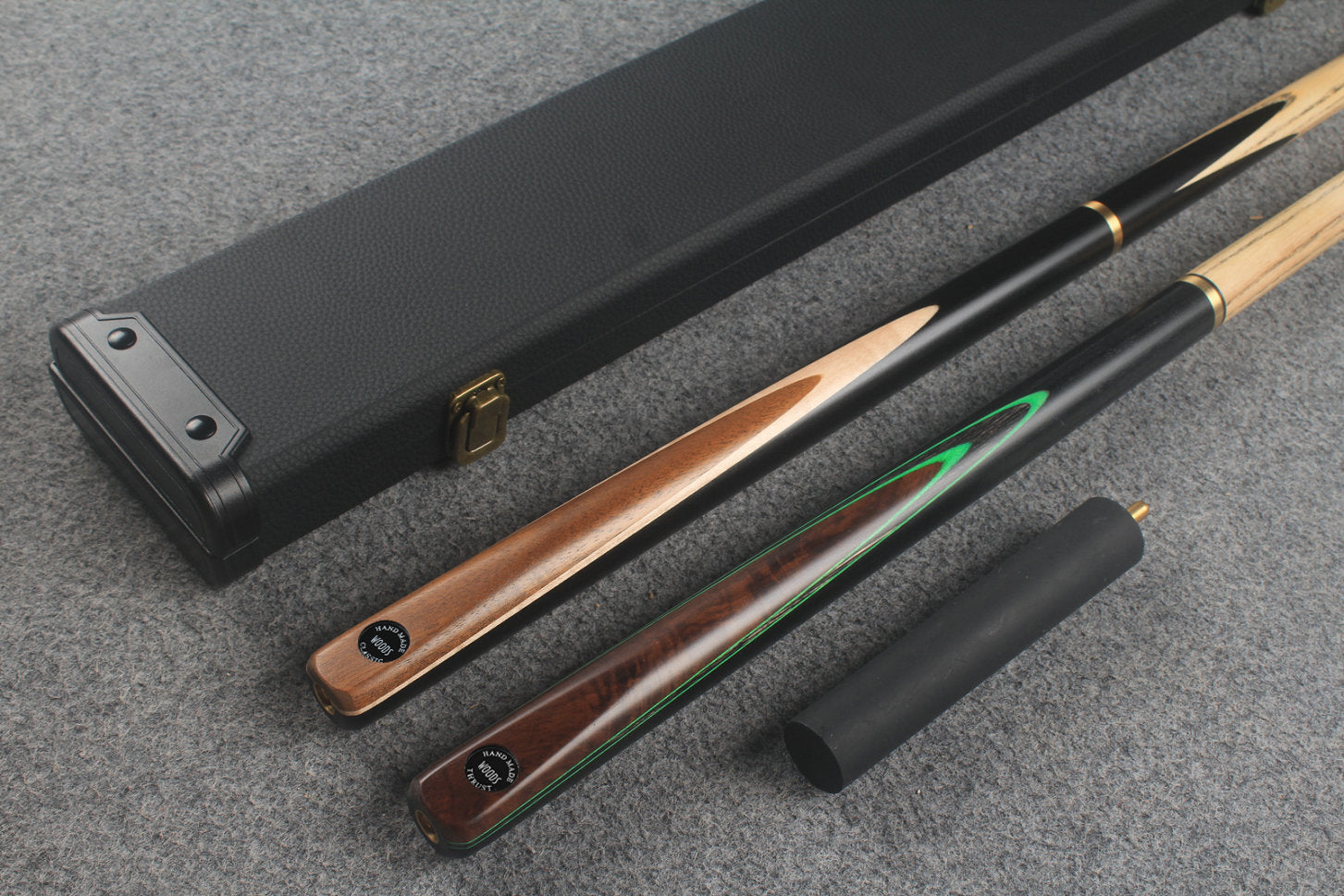 3/4 ASH english pool cue + break cue + case # 509