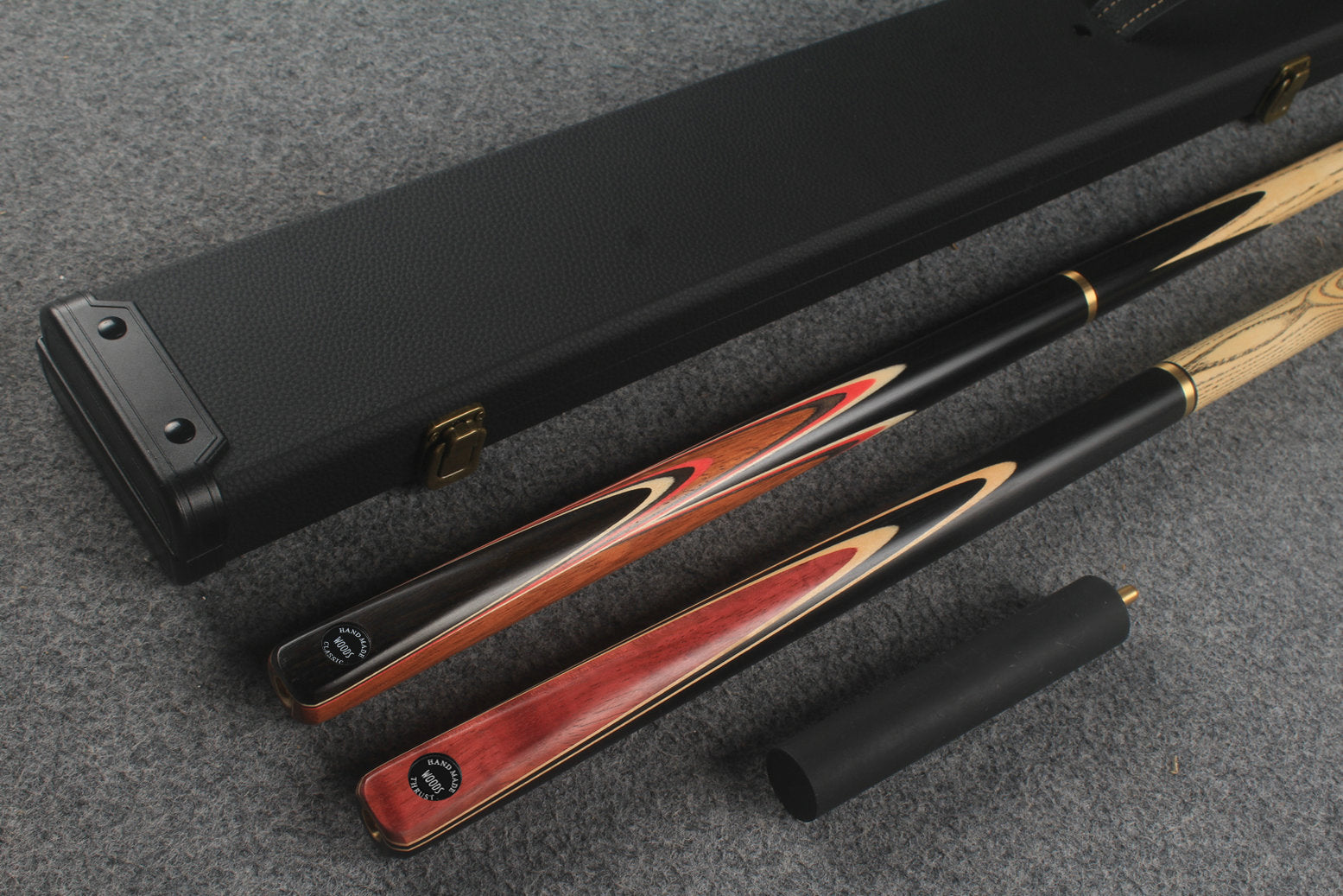 3/4 ASH english pool cue + break cue + case # 512