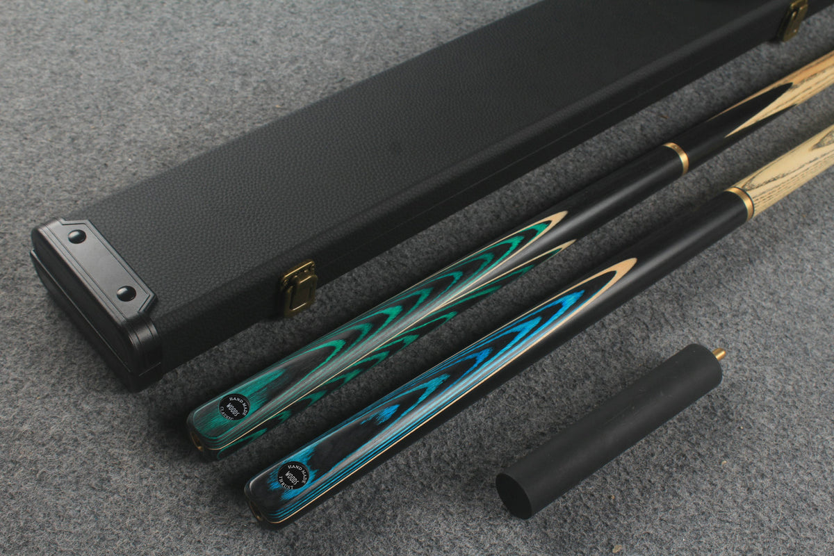 3/4 ASH english pool cue + break cue + case # 516