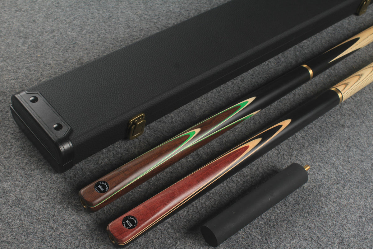 3/4 ASH english pool cue + break cue + case # 517