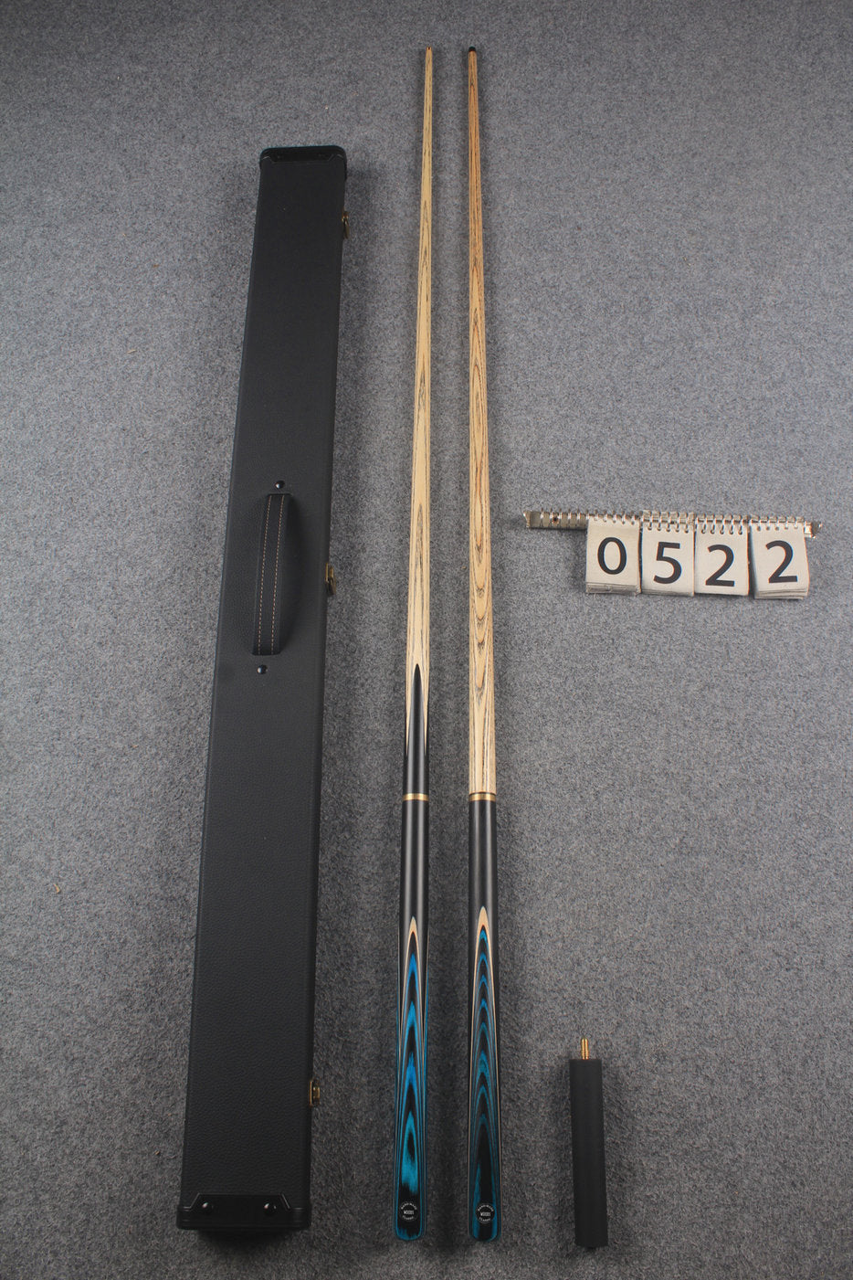 3/4 ASH english pool cue + break cue + case # 522