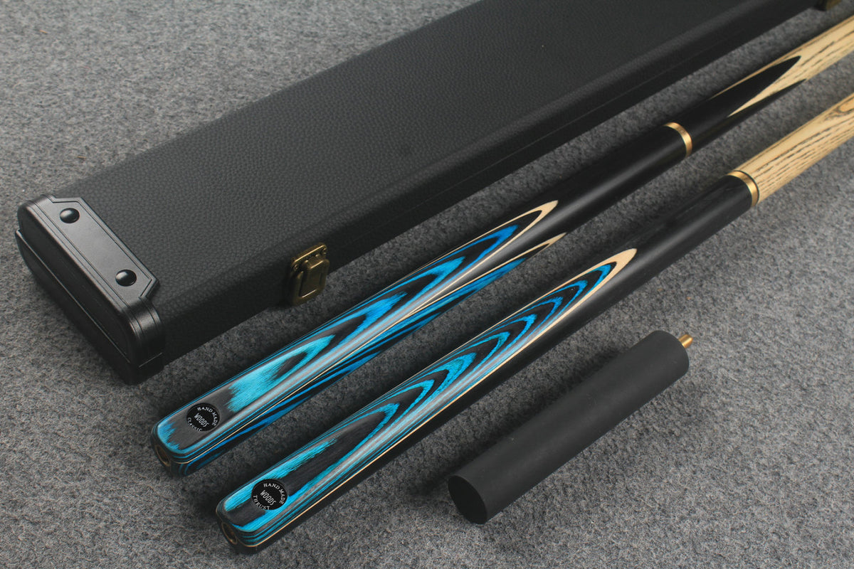 3/4 ASH english pool cue + break cue + case # 522