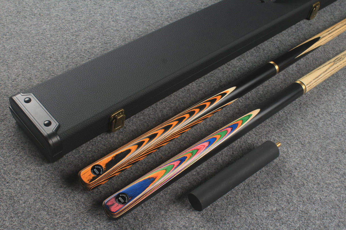 3/4 ASH english pool cue + break cue + case # 523