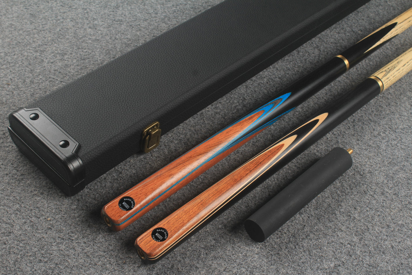3/4 ASH english pool cue + break cue + case # 524