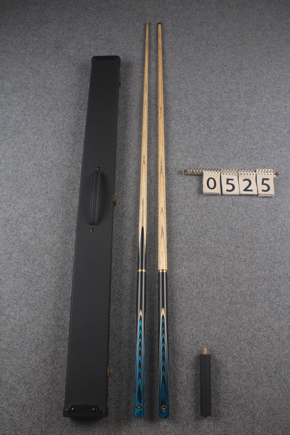 3/4 ASH english pool cue + break cue + case # 525