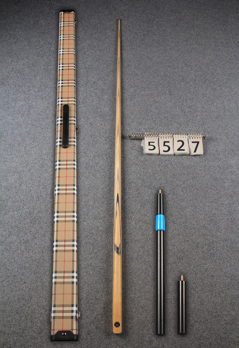 CHEVRONS+ 1 piece ash snooker cue  #5527