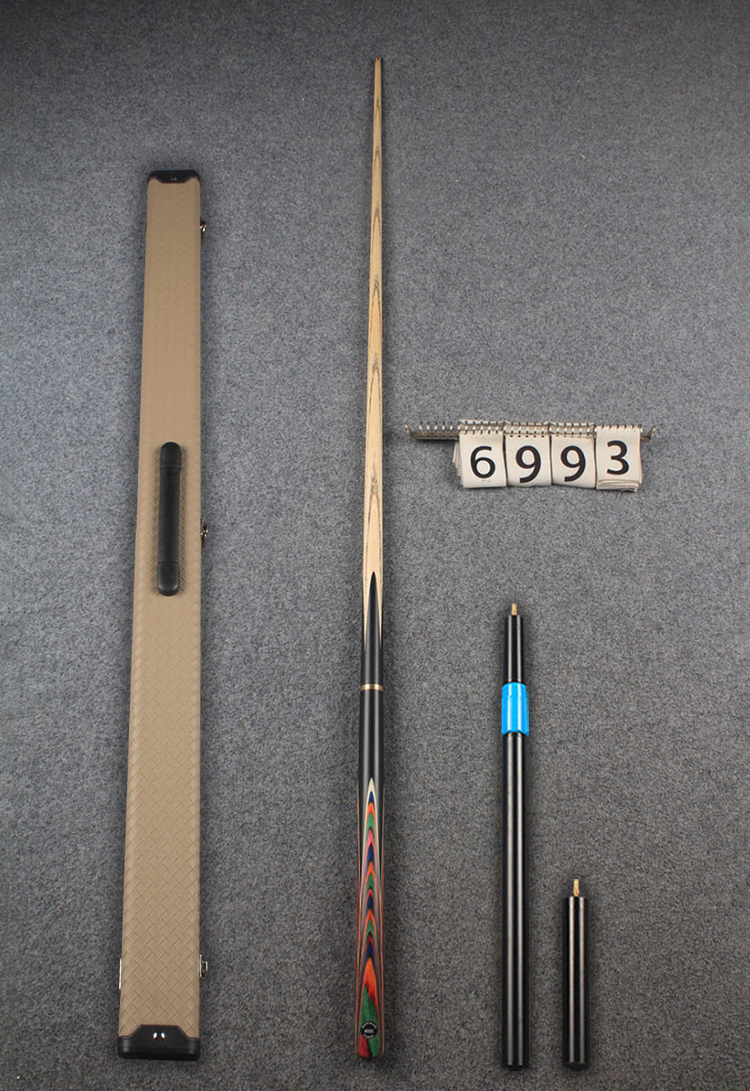 3/4 ash snooker cue  #6993 WOODS CUES