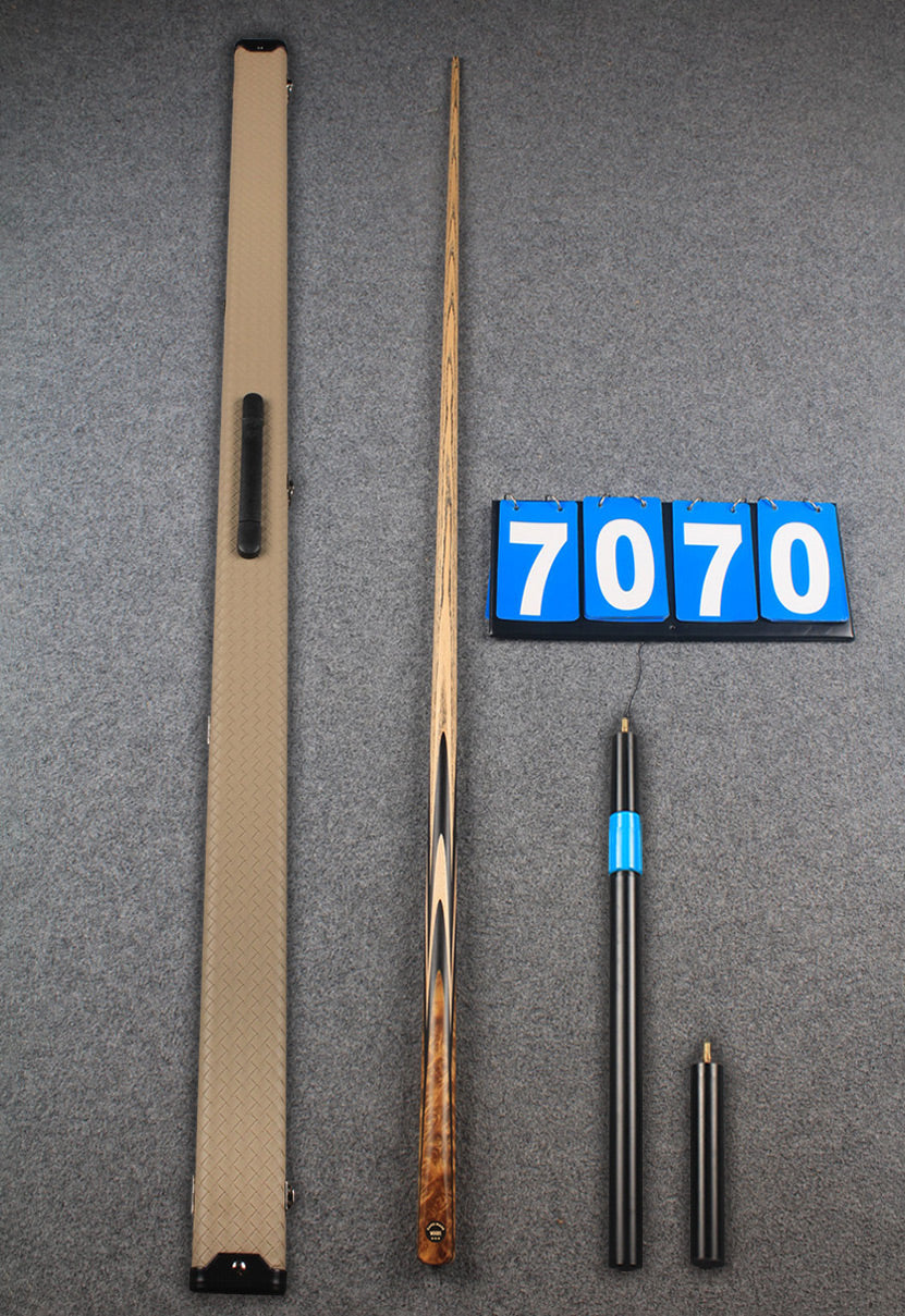 ★★★  1 piece ash snooker cue # 7070 WOODS CUES