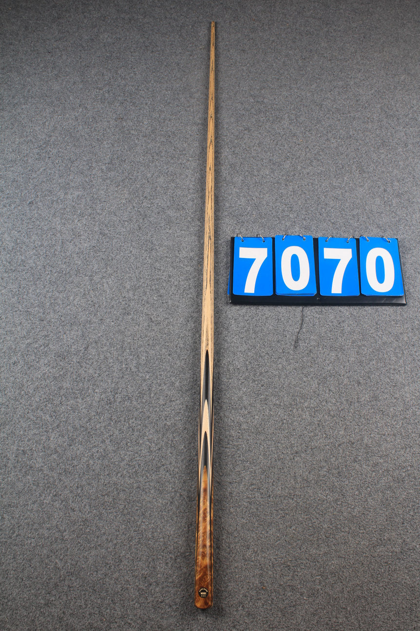 ★★★  1 piece ash snooker cue # 7070 WOODS CUES