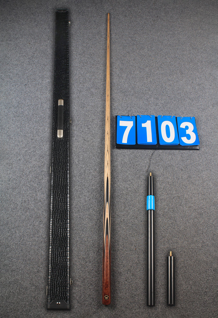 ★★★  1 piece ash snooker cue # 7103 WOODS CUES