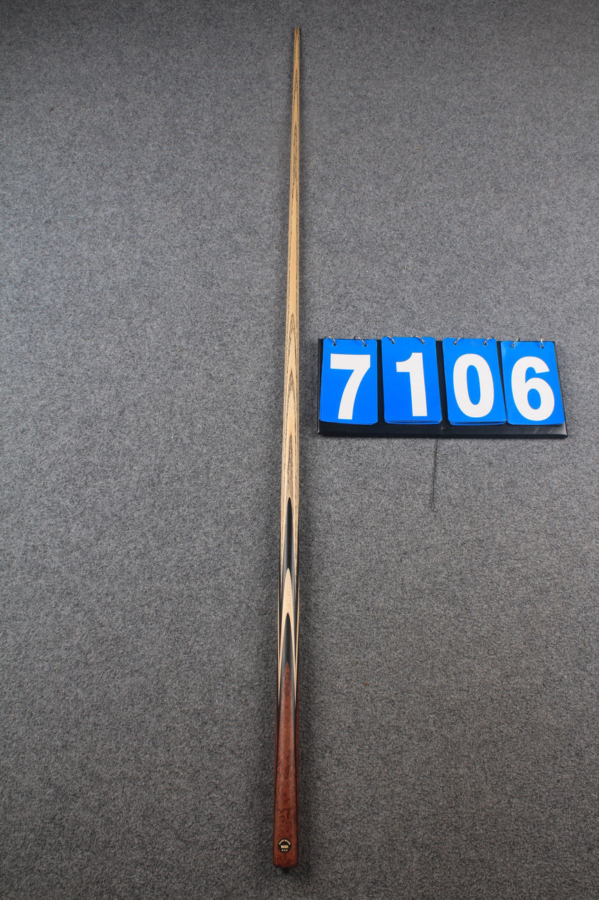 ★★★  1 piece ash snooker cue # 7106 WOODS CUES