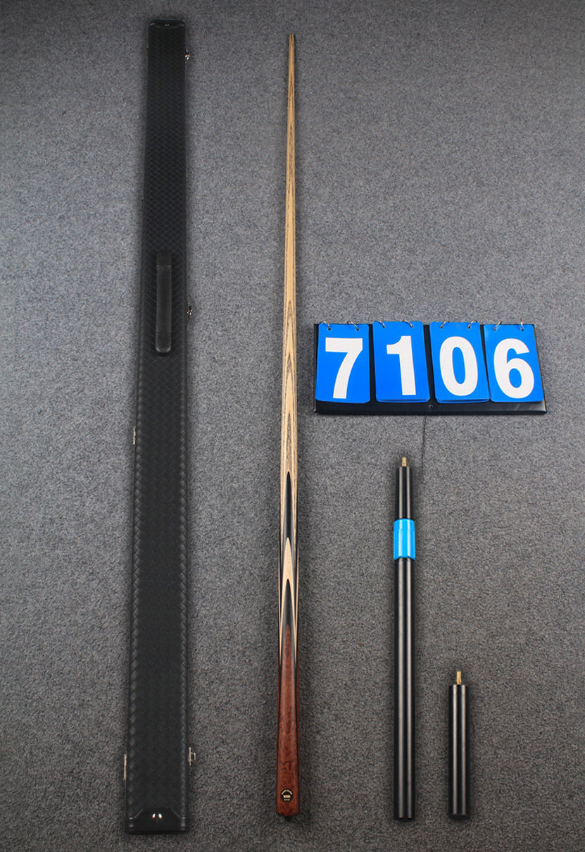 ★★★  1 piece ash snooker cue # 7106 WOODS CUES