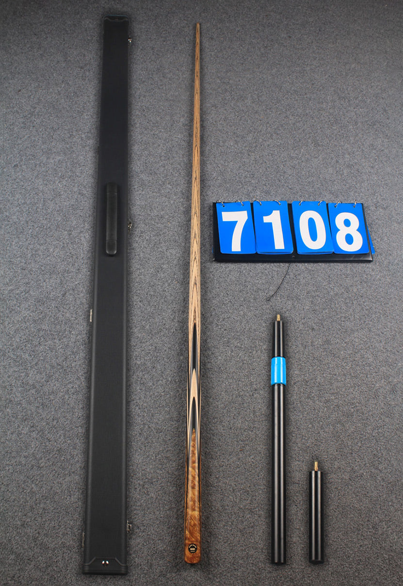 ★★★  1 piece ash snooker cue # 7108 WOODS CUES