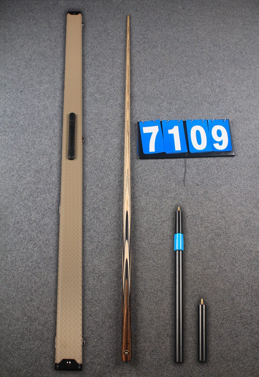 ★★★  1 piece ash snooker cue # 7109 WOODS CUES