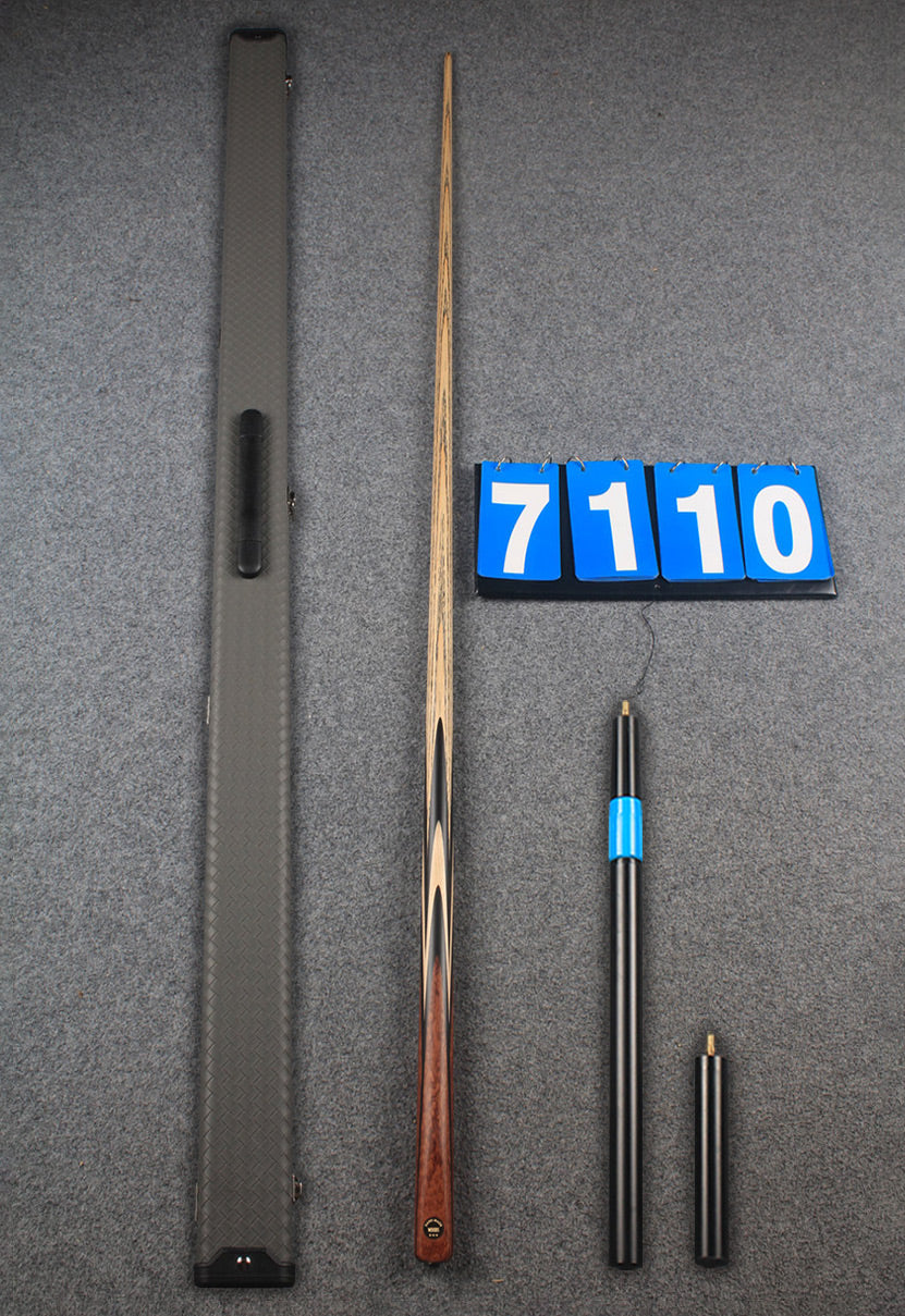 ★★★  1 piece ash snooker cue # 7110 WOODS CUES