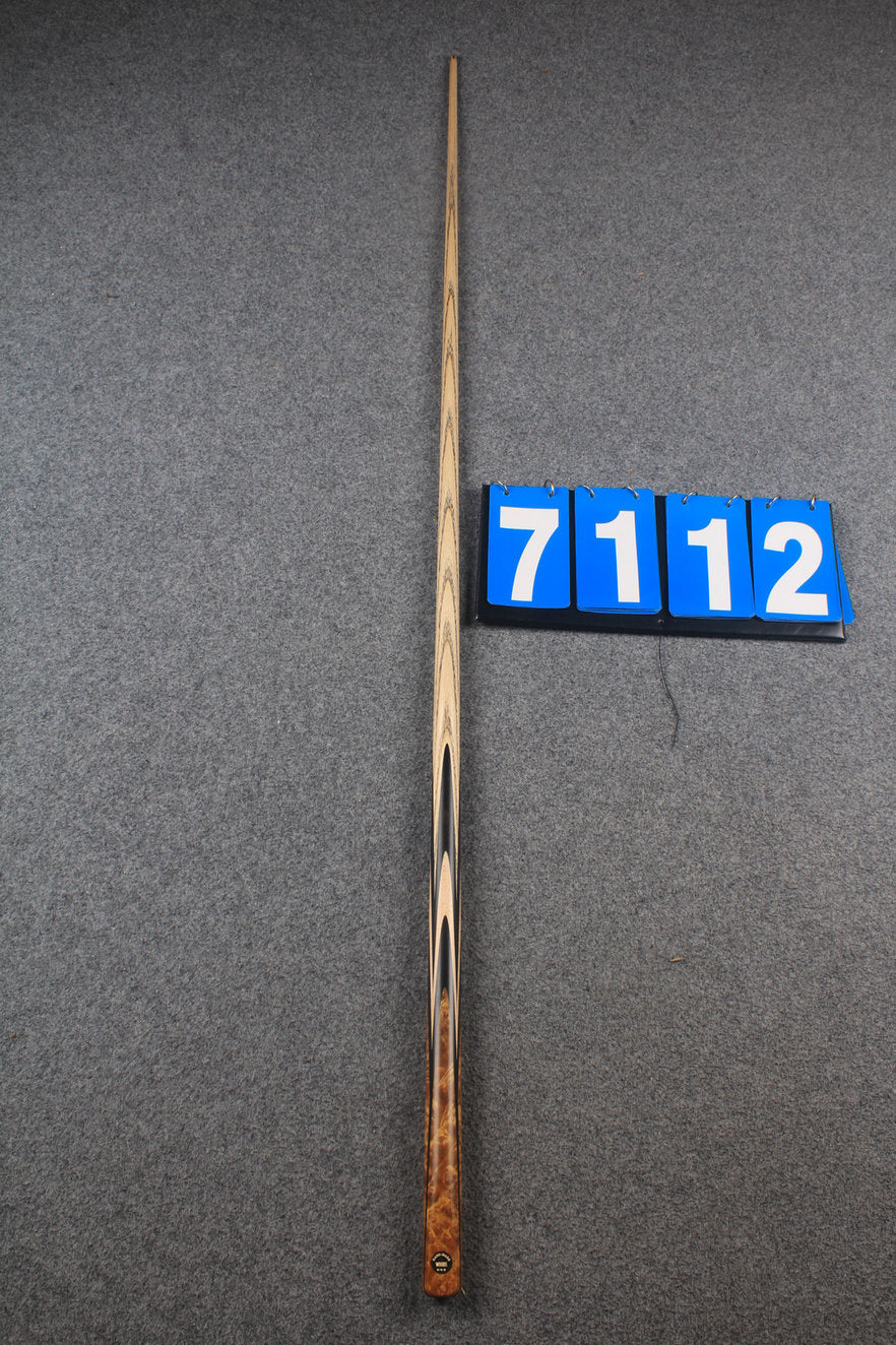 ★★★  1 piece ash snooker cue # 7112 WOODS CUES