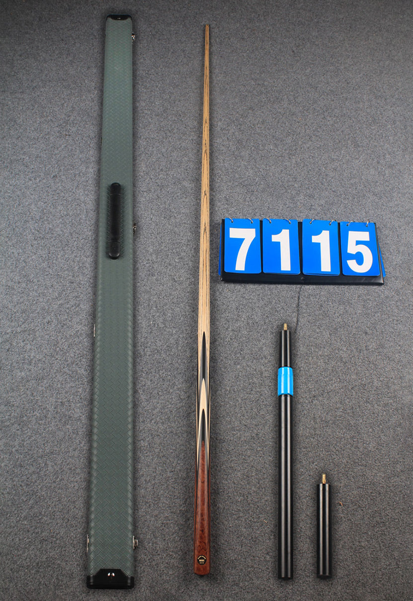 ★★★  1 piece ash snooker cue # 7115 WOODS CUES
