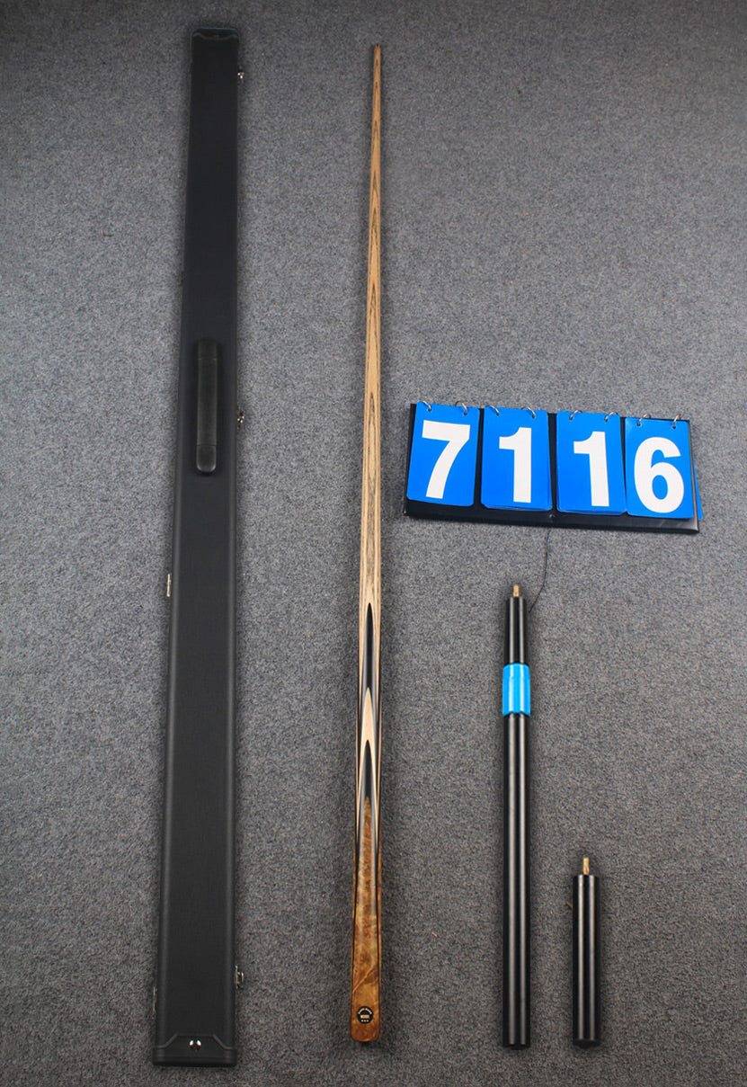 ★★★  1 piece ash snooker cue # 7116 WOODS CUES
