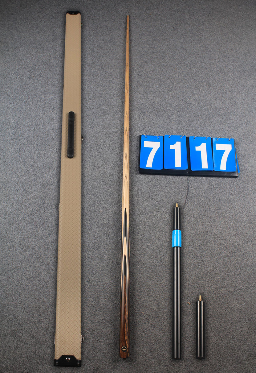 ★★★  1 piece ash snooker cue # 7117 WOODS CUES