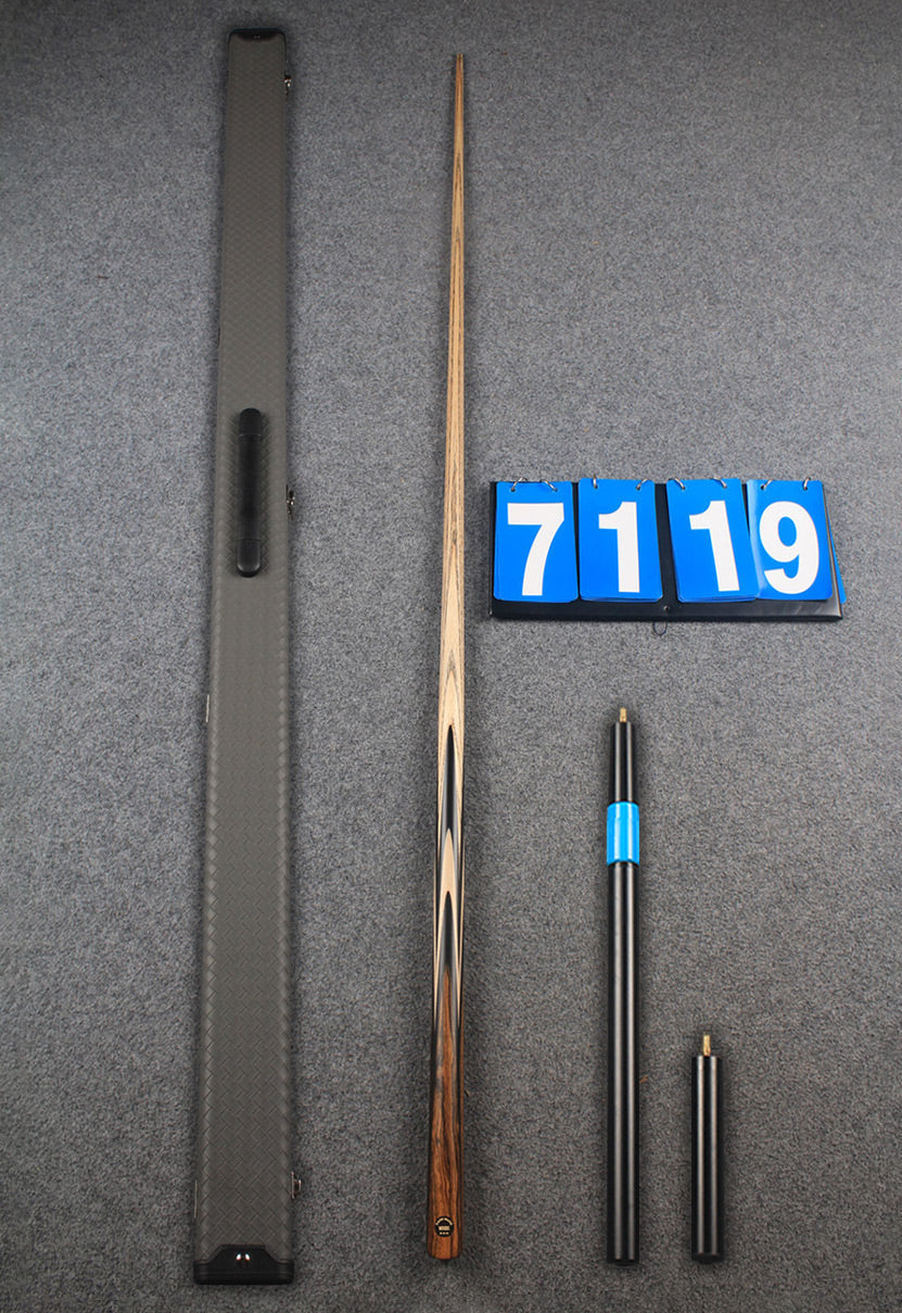 ★★★  1 piece ash snooker cue # 7119 WOODS CUES