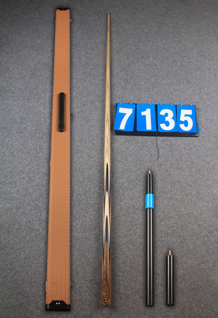 ★★★  1 piece ash snooker cue # 7135 WOODS CUES