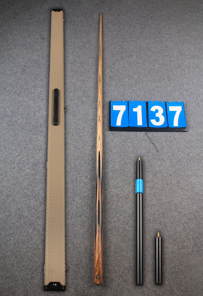 ★★★  1 piece ash snooker cue # 7137 WOODS CUES