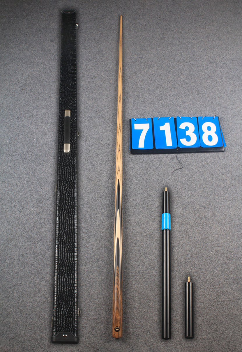 ★★★  1 piece ash snooker cue # 7138 WOODS CUES