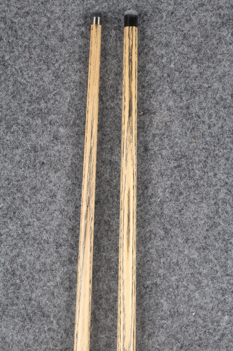 3/4 ASH english pool cue + break cue + case # 7158 WOODS CUES