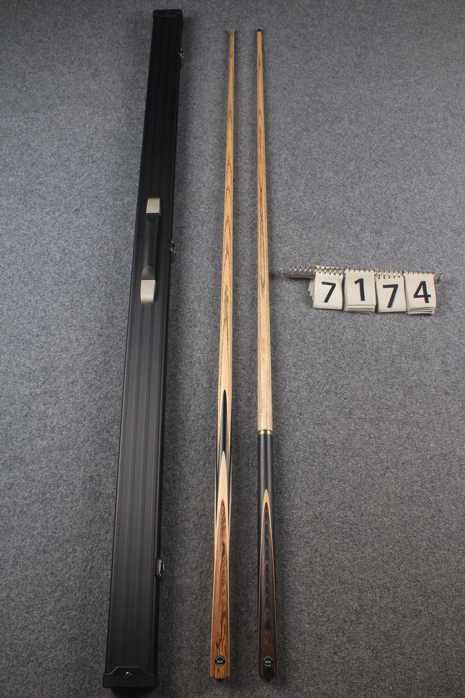1 piece ASH english pool cue + break cue + case # 7174
