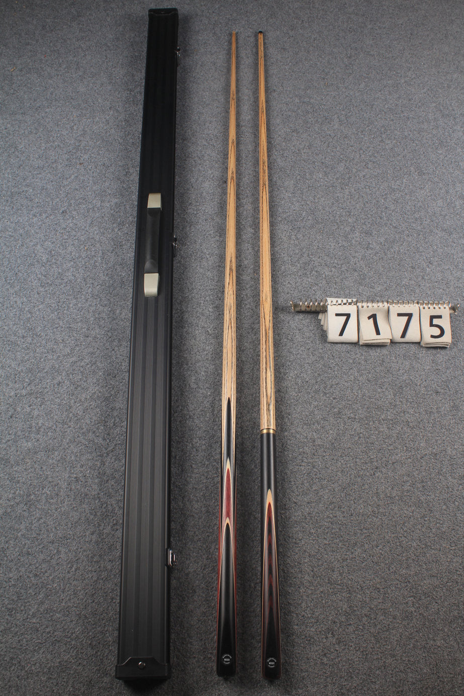 1 piece ASH english pool cue + break cue + case # 7175