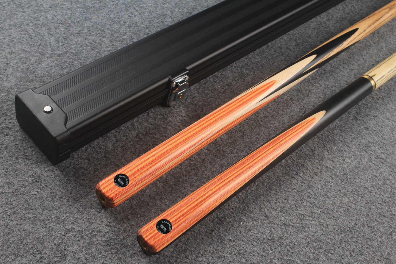 1 piece ASH english pool cue + break cue + case # 7176