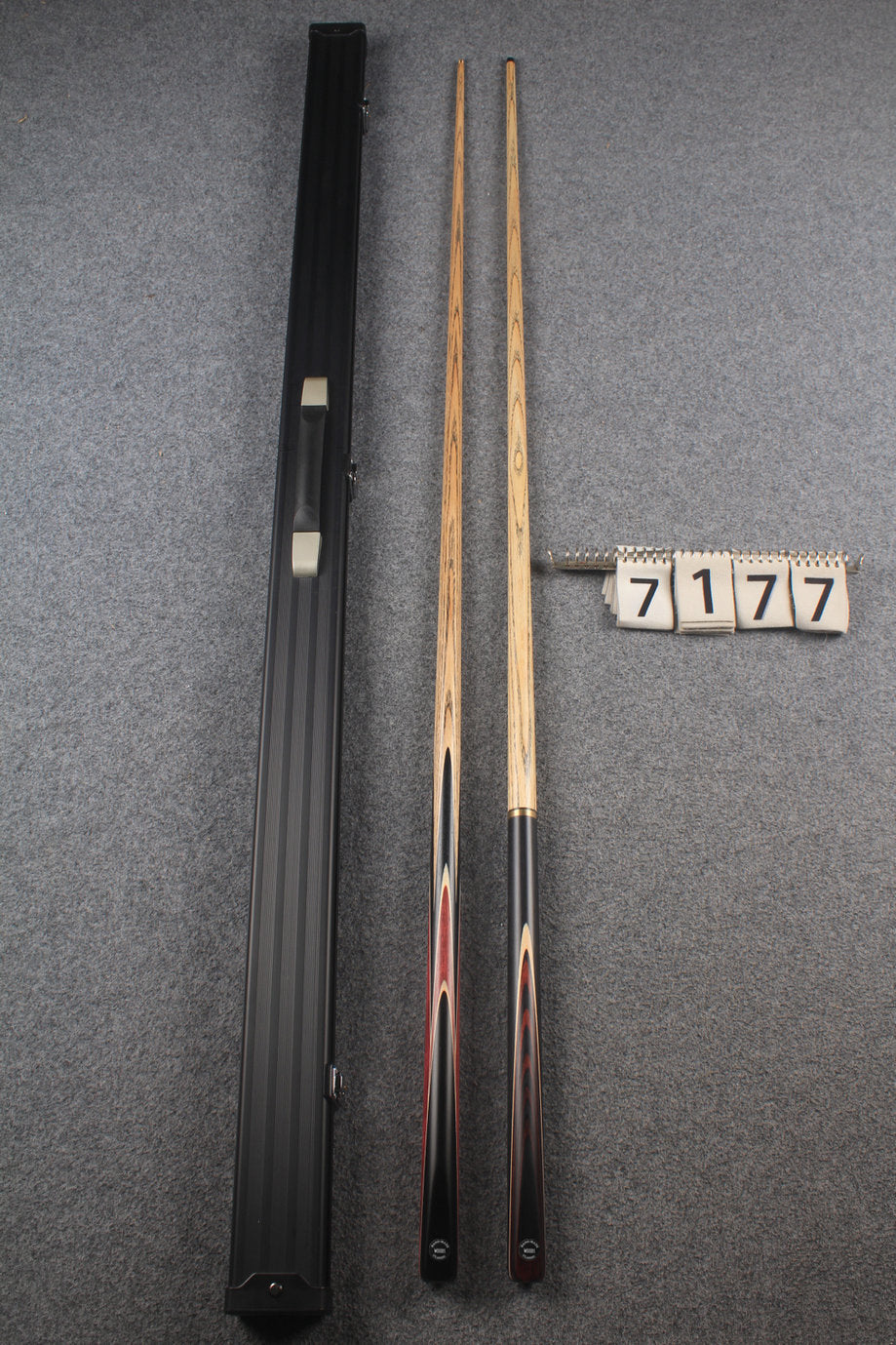 1 piece ASH english pool cue + break cue + case # 7177
