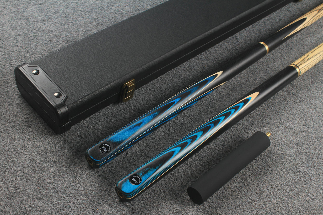 3/4 ASH english pool cue + break cue + case # 7233