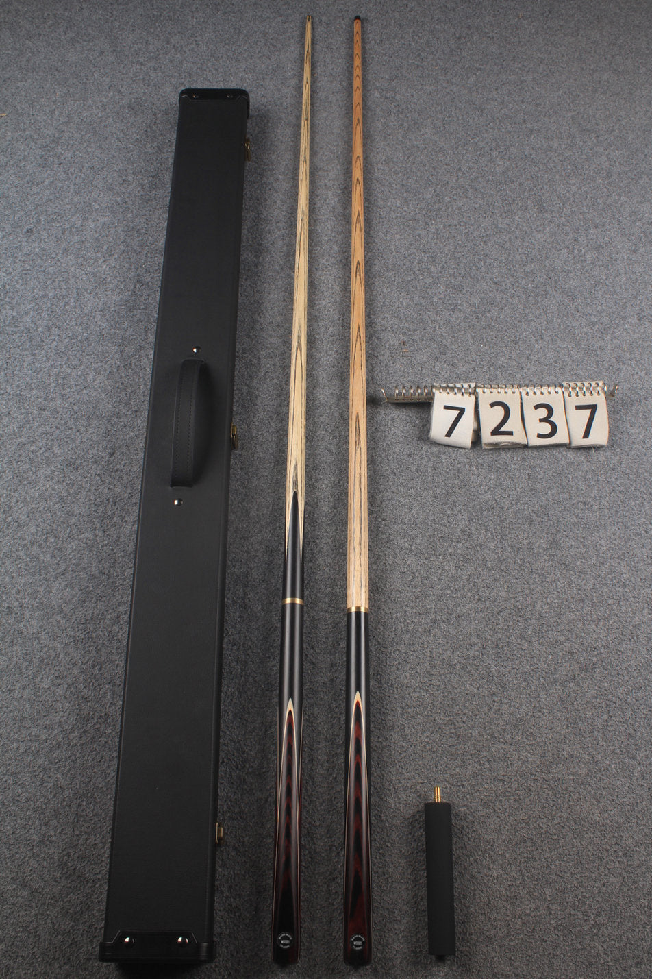 3/4 ASH english pool cue + break cue + case # 7237