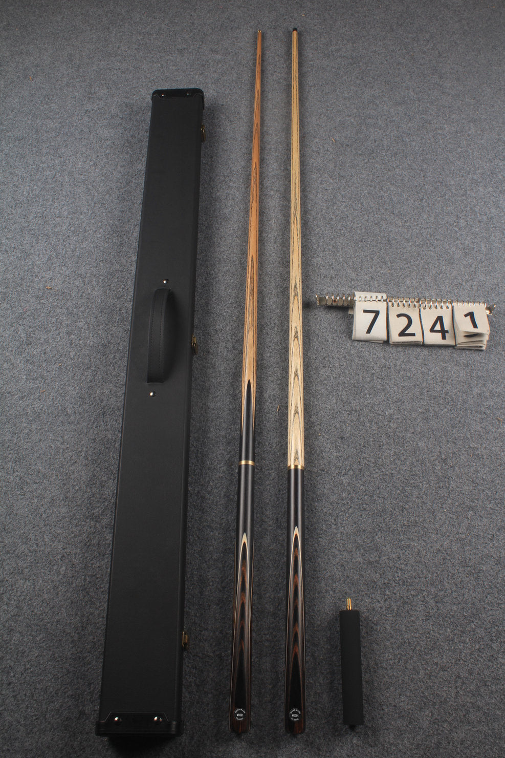 3/4 ASH english pool cue + break cue + case # 7241