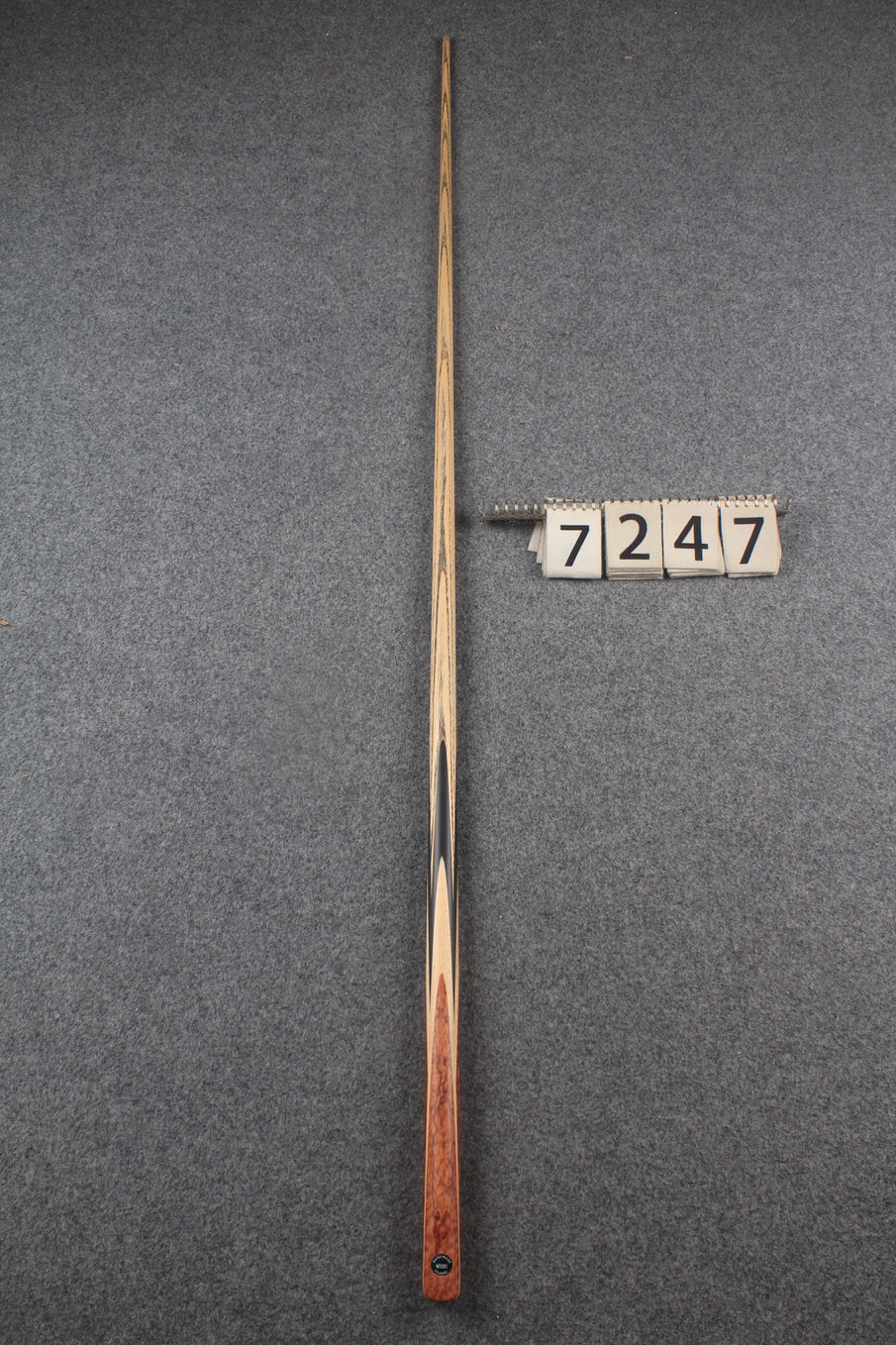 1 piece ash snooker cue # 7247 WOODS CUES
