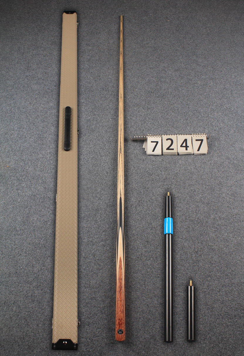 1 piece ash snooker cue # 7247 WOODS CUES