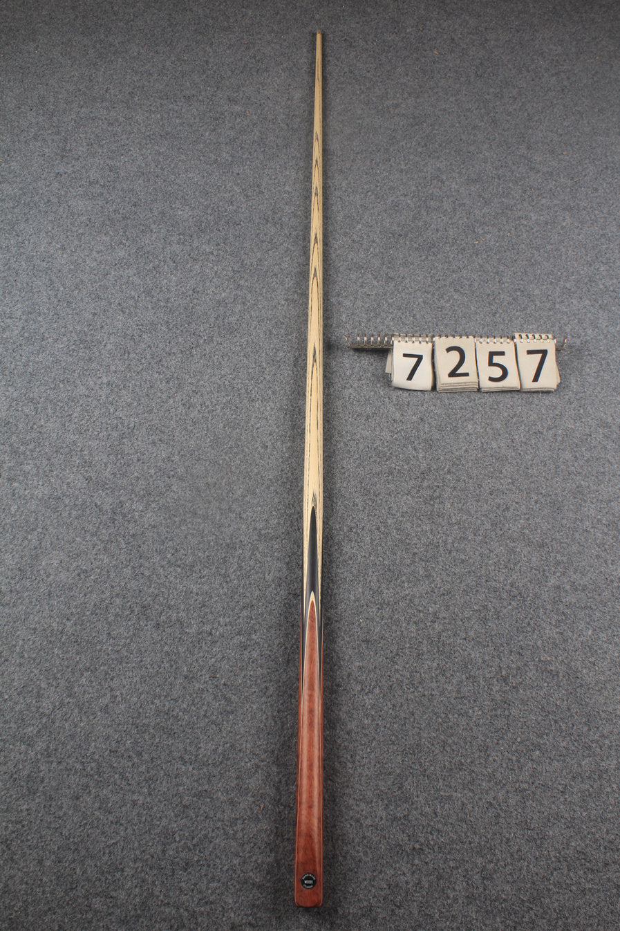 1 piece ash snooker cue # 7257 WOODS CUES