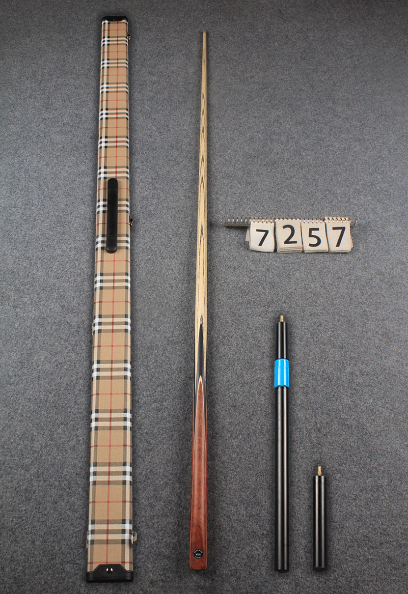 1 piece ash snooker cue # 7257 WOODS CUES