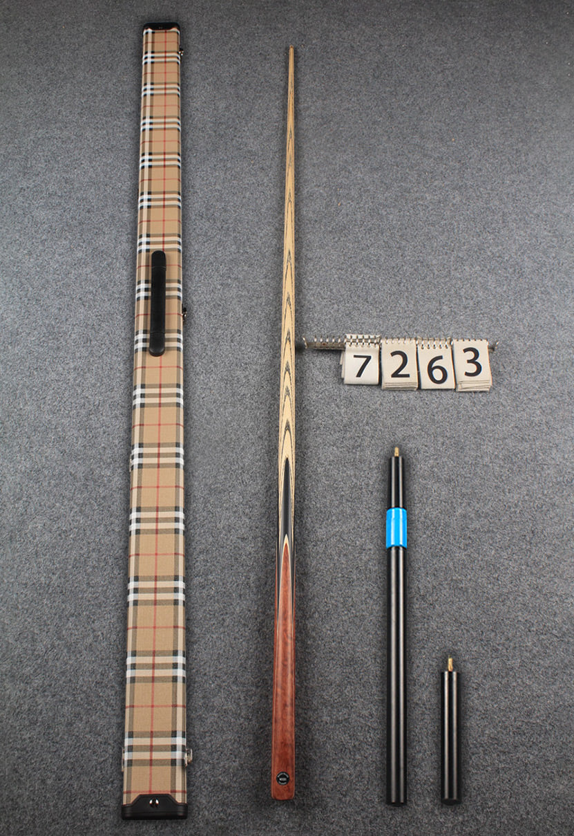 1 piece ash snooker cue # 7263 WOODS CUES
