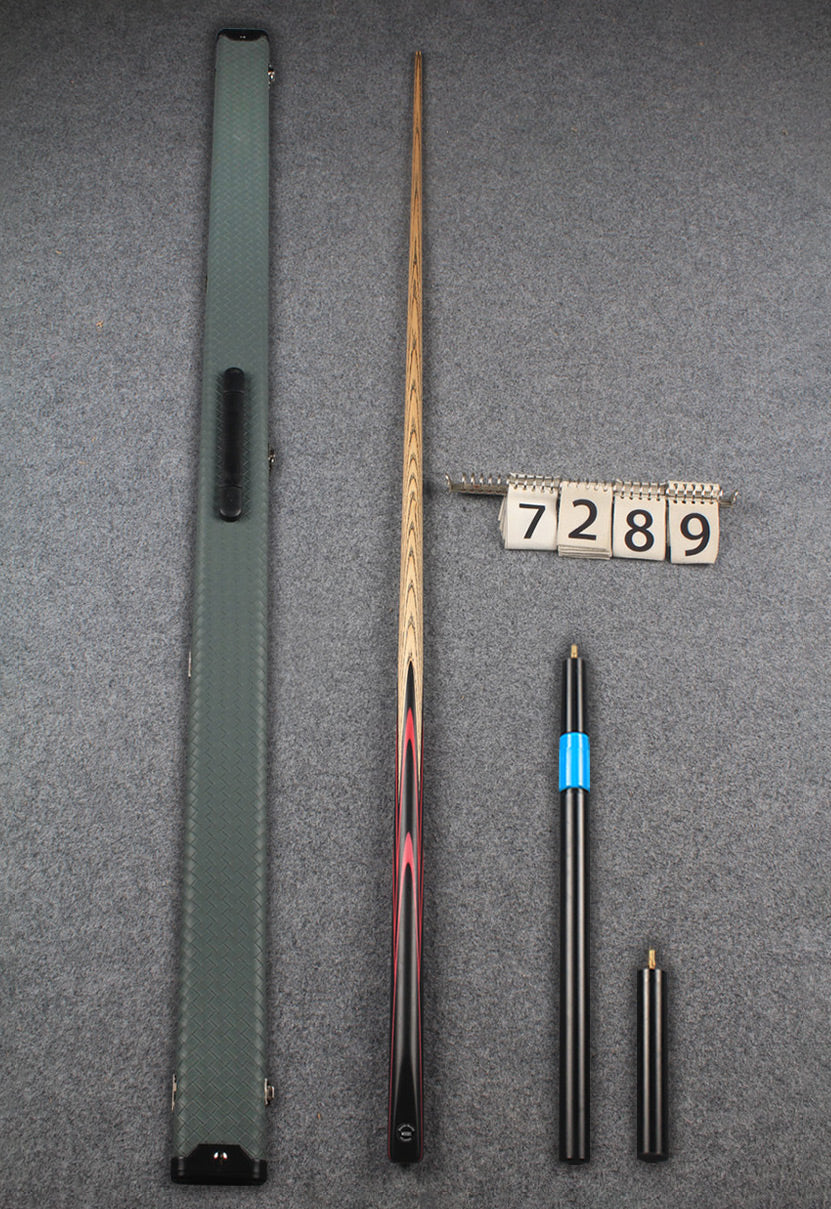 1 piece ash snooker cue # 7289 WOODS CUES