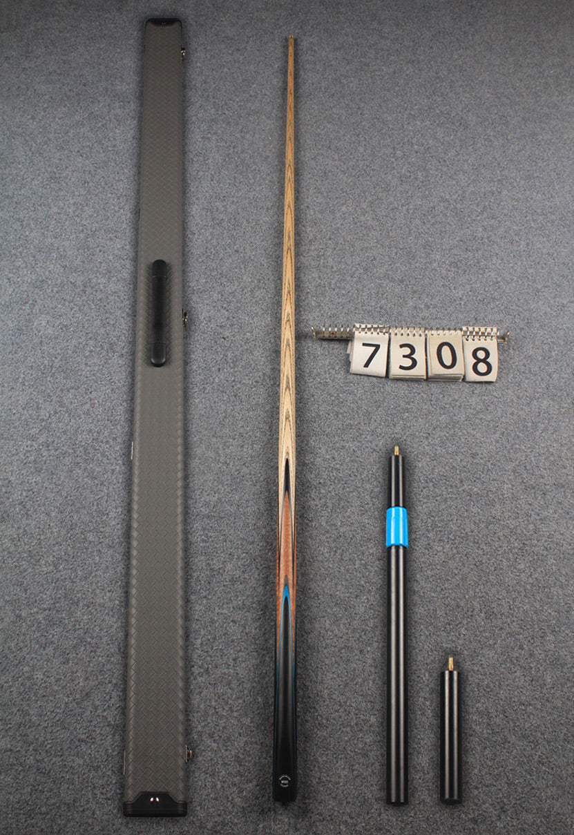 1 piece ash snooker cue # 7308 WOODS CUES