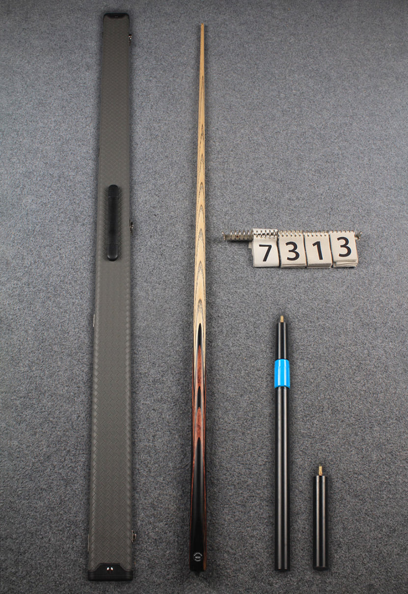 1 piece ash snooker cue # 7313 WOODS CUES