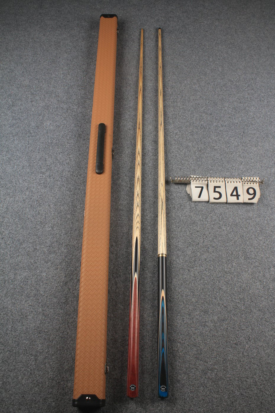 1 piece ASH english pool cue + break cue + case # 7549